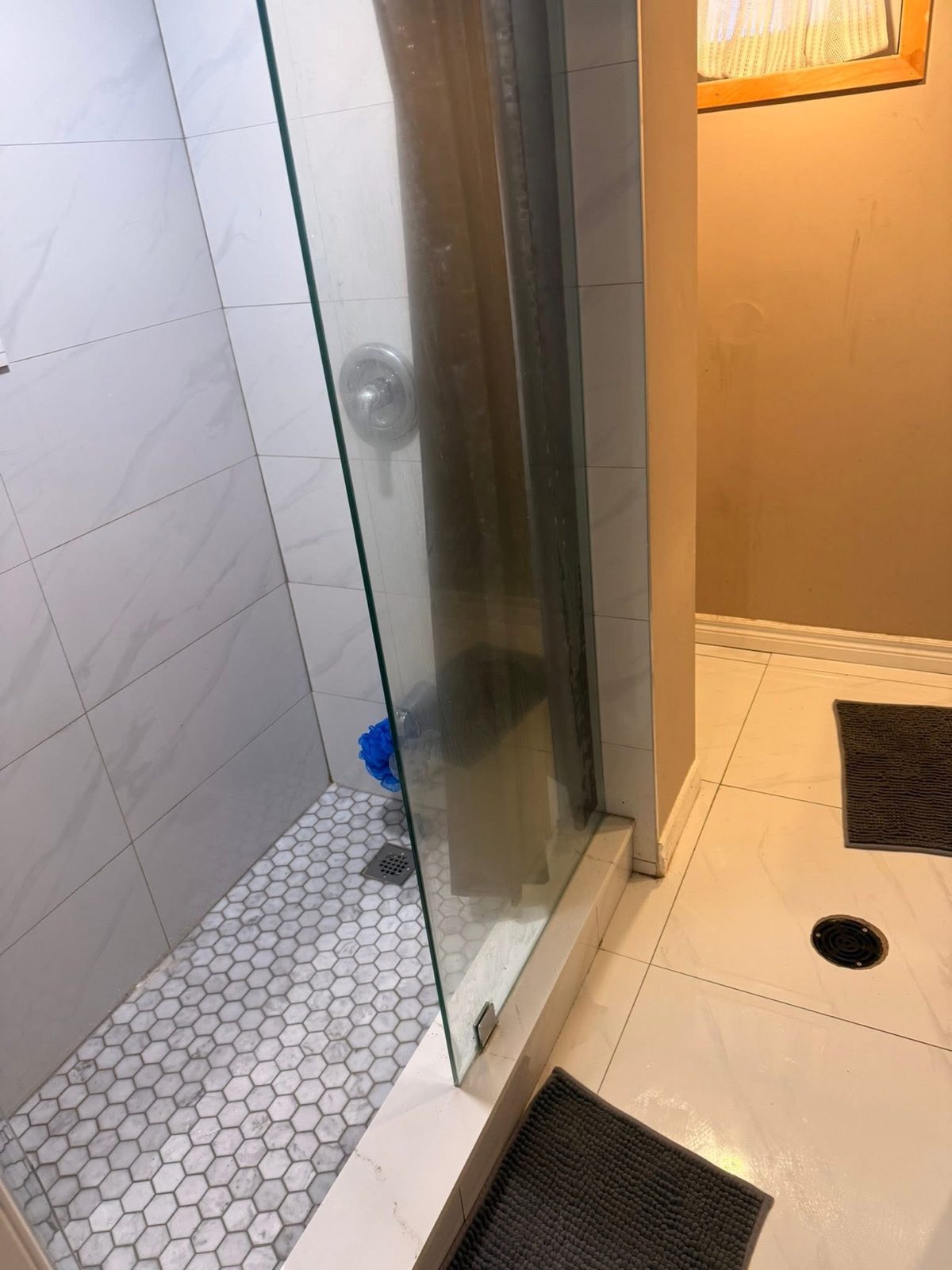 Shower sparkling after deep clean